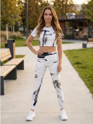 Premium-Crop-Top für Damen ALTISPORT VOJ/ALW010TR07 WEIß
