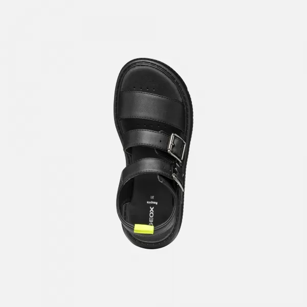  Sandalen für Mädchen GEOX KODETTE J55DBG000BCC9999 SCHWARZ 