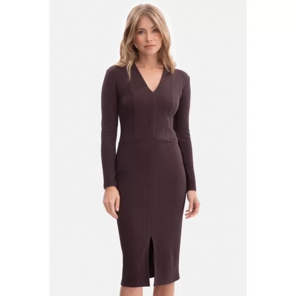  Kleid BEWEAR B307 DUNKLE SCHOKOLADE 