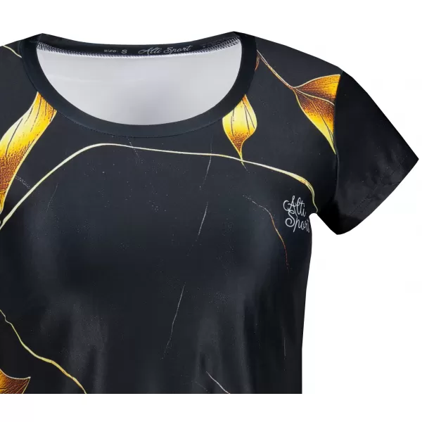  Damen Freizeitshirt Premium ALTISPORT VOJ/ALW097TR06 GOLDENE BLÄTTER 