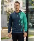Funktionaler Sweatshirt -Premium von Männern ALTISPORT VOJ/ALM112MI01 SCHWARZ-TYRKYS