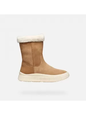 Winterstiefel für Mädchen GEOX LAQUINNY WPF J56NFB00022C6627 BRAUN