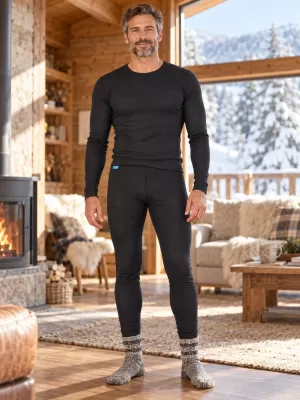 Thermohose für Herren ALTISPORT GOFFREDO SCHWARZ