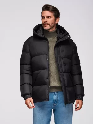 Jacke OMBRE OM-JAHP-0238 SCHWARZ