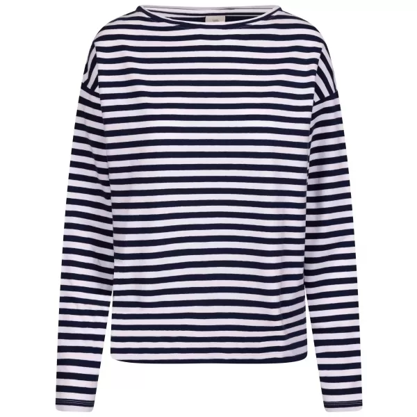  Damen-Sweatshirt TRESPASS THELMA MARINEBLAUER STREIFEN 