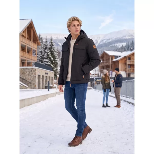  Herren-Winterjacke KIXMI VOLKER SCHWARZ 