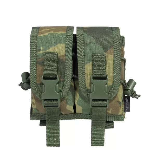  Gehäuse PENTAGON DOUBLE MULTI POUCH CAMO K17090 GRAUES TARNMUSTER 
