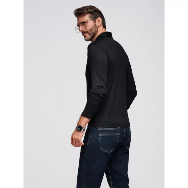  Hemd OMBRE OM-POLS-0139 SCHWARZ 