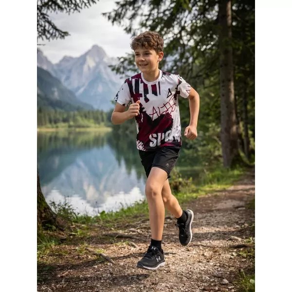  Funktionaler t -Shirt -Prämie von Kindern ALTISPORT VOJ/ALK076TR01 WEIß/WEIN 