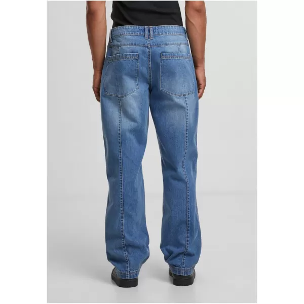  Herrenjeans URBAN CLASSICS TB7605 MITTELTIEFBLAU GEWASCHEN 