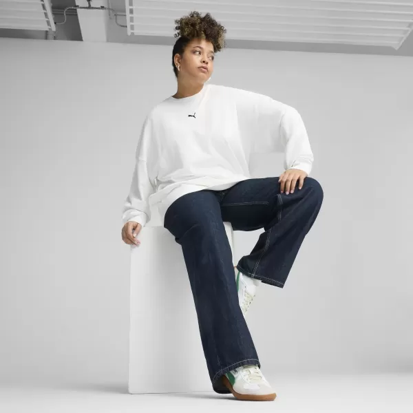  Damen-Sweatshirt PUMA ESS OVERSIZED CREW FL 68540002 PUMA WEIß 