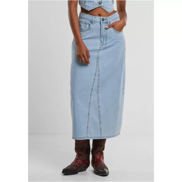  Damenrock URBAN CLASSICS TB7443 NEUES HELLBLAU GEWASCHEN 