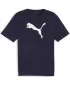Herren -Trikot PUMA TEAMRISE LOGO JERSEY COTTON 658705_06 PUMA NAVY/PUMA WHITE