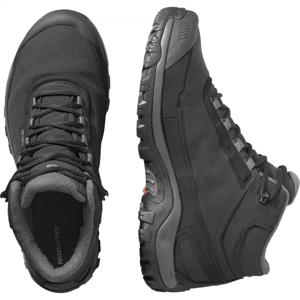  Herrenschuhe SALOMON SHELTER WATERPROOF SCHWARZ/ASPHALT/CASTLEROCK 