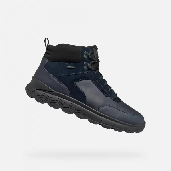  Herren-Stiefeletten GEOX SPHERICA 4X4 ABX DUNKELBLAU 