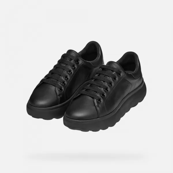  Damen-Sneaker GEOX SPHERICA EC4.1 G000584 SCHWARZ 