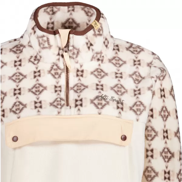  Fleece-Sweatshirt für Damen ALTISPORT GEMMY BEIGE 