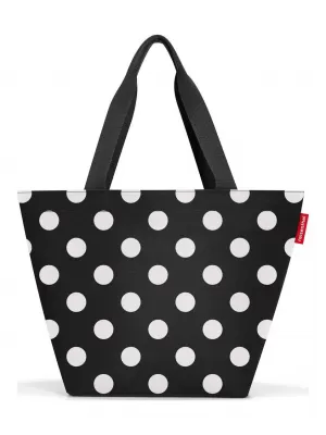 Handtasche REISENTHEL SHOPPER M PUNKTE WEIß