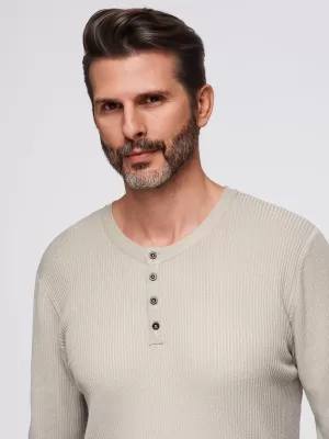 Herrenpullover OMBRE OM-SWSW-0182 BEIGE