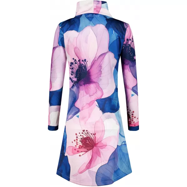  Erweitertes Premium-Sweatshirt für Damen ALTISPORT VOJ/ALW117MI06 BLAU-ROSA 
