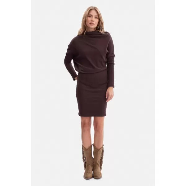  Kleid BEWEAR B309 DUNKLE SCHOKOLADE 