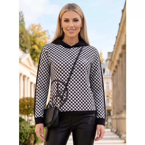  Damen-Sweatshirt ALTISPORT GILL SCHWARZ/WEIß 