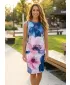Premium-Kleid für Damen ALTISPORT VOJ/ALW117SAT03 BLAU/ROSA