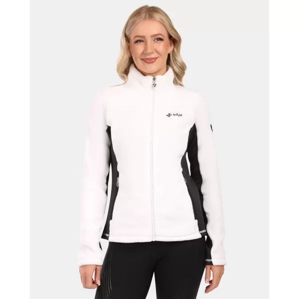  Fleece-Sweatshirt für Damen KILPI SKATHI-W ZL0206KI WEIß 