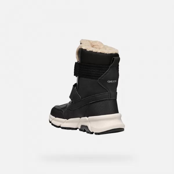  Stiefeletten für Jungen GEOX FLEXYPER PLUS J46LCF0MEFUC9999 SCHWARZ 