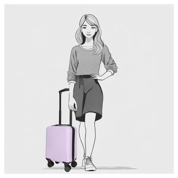  Koffer ENRICO BENETTI Louisville 39040-40 LILA 