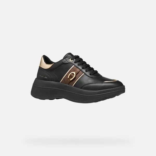  Damen-Sneaker GEOX SPHERICA ECUB-3 G009711 SCHWARZ 