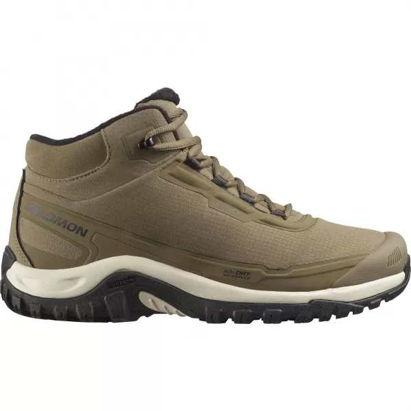  Herrenschuhe SALOMON SHELTER WATERPROOF STEINGRAU/SCHWARZ/REGENTAG 