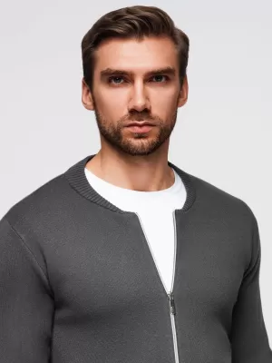 Herrenpullover OMBRE OM-SWZS-0146 GRAPHIT
