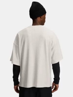 Herren-T-Shirt UNDER ARMOUR UA RIVAL WAFFLE CREW 1383106-110 WEIß