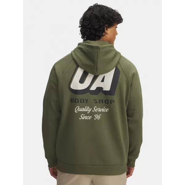  Herren-Sweatshirt UNDER ARMOUR UA RIVAL FLEECE HBR LOGO HD 6003955-390 GRÜN 