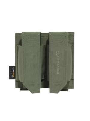 Gehäuse PENTAGON DOUBLE FB POUCH K17093 OLIVGRÜN