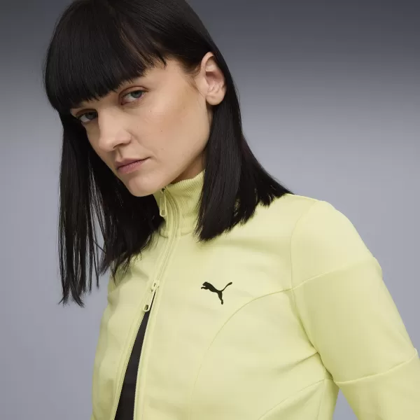  Damenjacke PUMA DARE TO SLIM CROPPED TRACK JACKET 63214635 GOLDENER MOND 