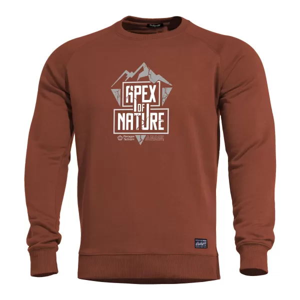  Sweatshirt PENTAGON HAWK SWEATER APEX OF NATURE K09019 BRAUN 