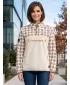 Fleece-Sweatshirt für Damen ALTISPORT GEMMY BEIGE