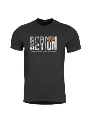 T-Shirt PENTAGON AGERON BORN FOR ACTION K09012 SCHWARZ