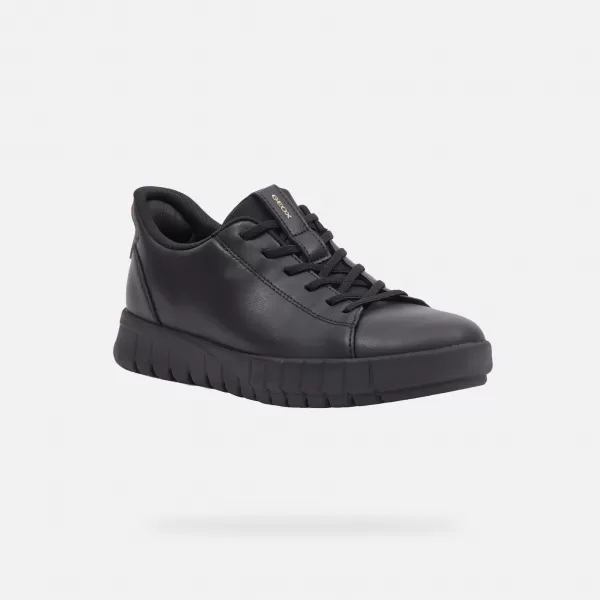  Damen-Sneaker GEOX FLEXTRIDE PLUS FAST IN G009595 SCHWARZ 