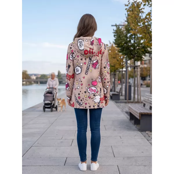  Damen-Sweatshirt ALTISPORT GITA BEIGE 