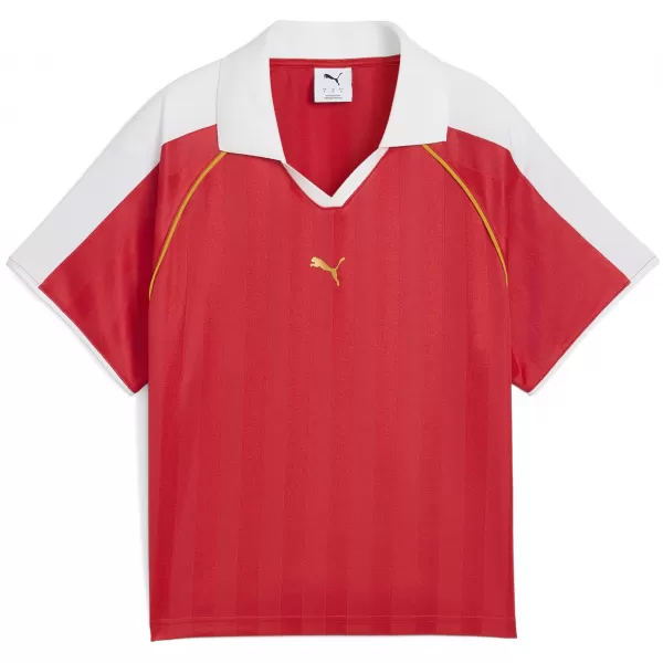  Damentrikot PUMA T7 RELAXED FOOTBALL JERSEY 63215711 FÜR ALLE ZEITEN ROT 