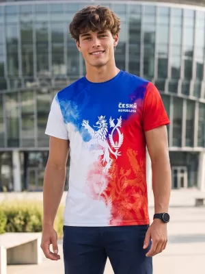 Männer funktionaler T -Shirt Premium ALTISPORT VOJ/ALM118TR01 FLAGGE/LÖWEN