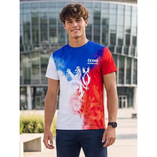  Männer funktionaler T -Shirt Premium ALTISPORT VOJ/ALM118TR01 FLAGGE/LÖWEN 