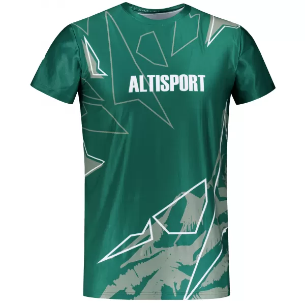  Herren Freizeithemd Premium ALTISPORT VOJ/ALM123TR06 DUNKELGRÜN 