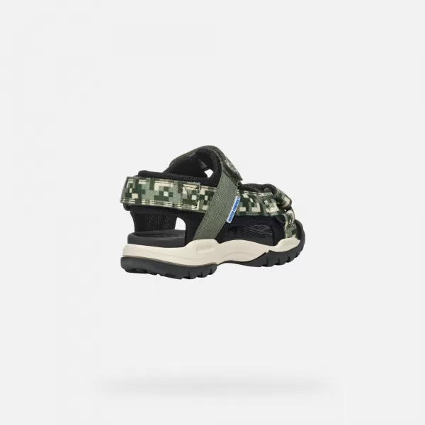  Sandalen für Jungen GEOX BOREALIS DUNKELGRÜN 