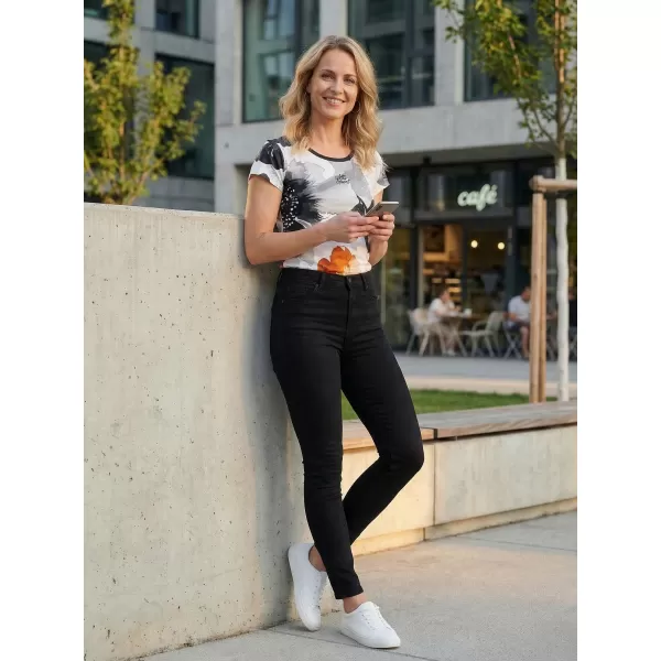  Frauen Freizeit t -Shirt Premium ALTISPORT VOJ/ALW117TR06 SCHWARZ/ORANGE 
