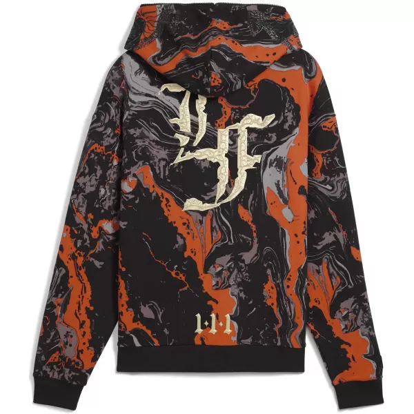  Herren-Sweatshirt PUMA LAFRANCE HEEM ERA FULL ZIP 63247101 ORANGE GLO/AOP 