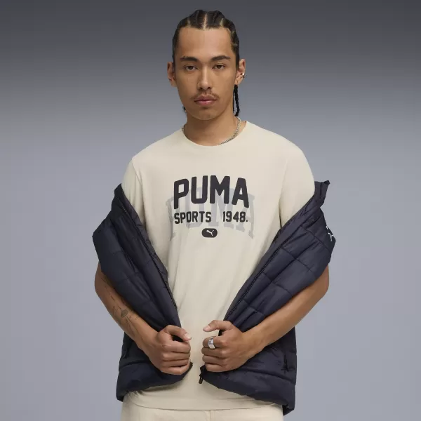  Hemd PUMA GRAPHIC VARSITY TEE 68803587 ALPINER SCHNEE 